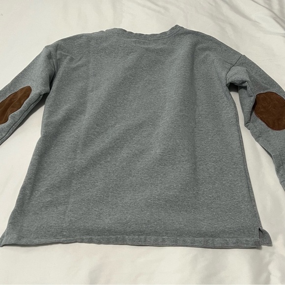 Marley Lilly Grey/Leopard Print Y’All Sweatshirt - Picture 2 of 4